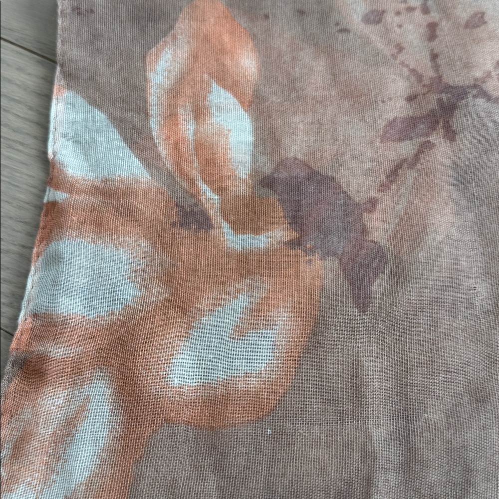 Muted Floral Viscose Scarf - Picture 7 of 7